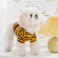 HKM-6875325 Striped Seasonal Pet T-Shirts for Small and Medium Dogs and Cats