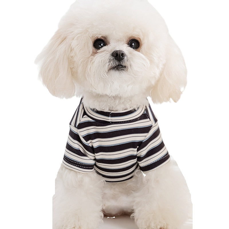 HKM-6875325 Striped Seasonal Pet T-Shirts for Small and Medium Dogs and Cats