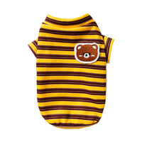 HKM-6875325 Striped Seasonal Pet T-Shirts for Small and Medium Dogs and Cats