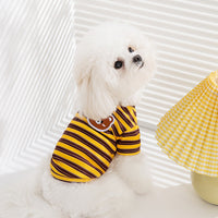 HKM-6875325 Striped Seasonal Pet T-Shirts for Small and Medium Dogs and Cats