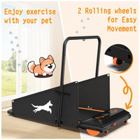 HKM-6876221 Small to Medium Dog Treadmill with Adjustable Speed and Built-in Programs for Pet Fitness