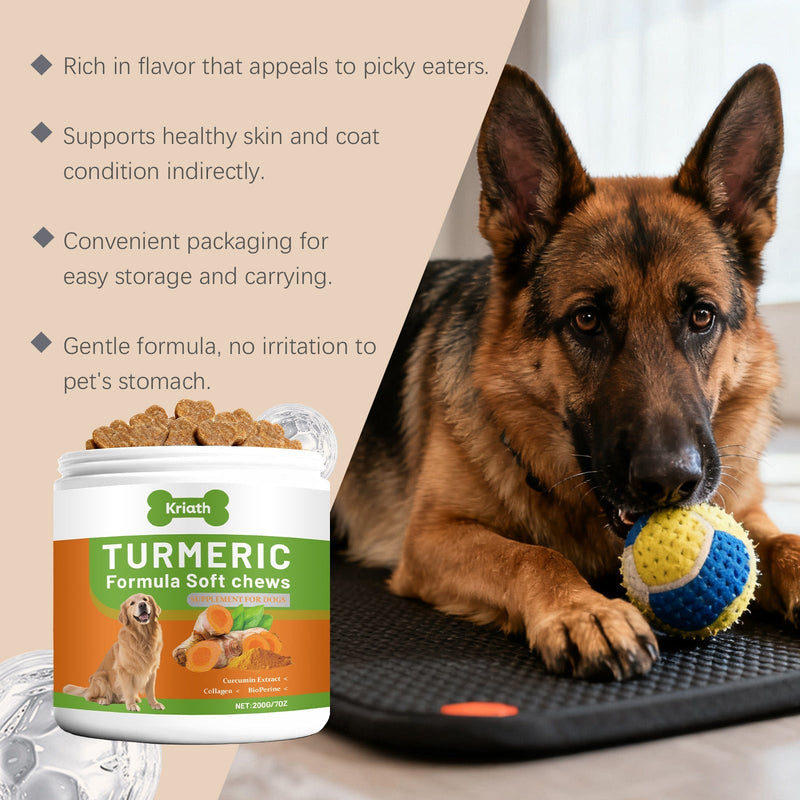HKM-6876605 Turmeric Dog Supplement Soft Granules - Chicken & Beef Flavor with Nutrients