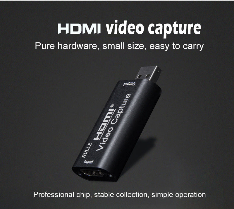 HKM-687763 HDMI Video Capture Card for 4K Input and 1080P Output, USB 3.0 Compatible with Windows, Linux, Android, and MacOS