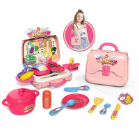 HKM-687763 Kids Pretend Play Kitchen Cook Set - 33 Pieces Playset for Ages 5-7