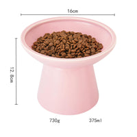 HKM-6878013 Elevated Ceramic Cat Food and Water Bowls, Whisker-Friendly Design, Lead and Cadmium Free