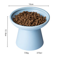 HKM-6878013 Elevated Ceramic Cat Food and Water Bowls, Whisker-Friendly Design, Lead and Cadmium Free