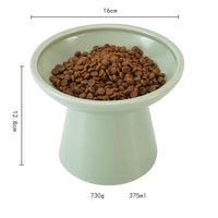 HKM-6878013 Elevated Ceramic Cat Food and Water Bowls, Whisker-Friendly Design, Lead and Cadmium Free
