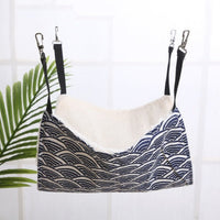 HKM-6878141 Cozy Cat & Small Dog Hammock Swing with Cashmere Lining and Stainless Steel Hooks