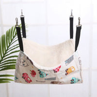 HKM-6878141 Cozy Cat & Small Dog Hammock Swing with Cashmere Lining and Stainless Steel Hooks