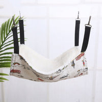 HKM-6878141 Cozy Cat & Small Dog Hammock Swing with Cashmere Lining and Stainless Steel Hooks