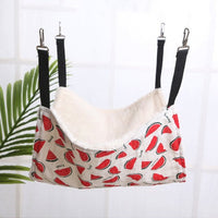 HKM-6878141 Cozy Cat & Small Dog Hammock Swing with Cashmere Lining and Stainless Steel Hooks