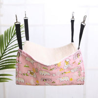 HKM-6878141 Cozy Cat & Small Dog Hammock Swing with Cashmere Lining and Stainless Steel Hooks
