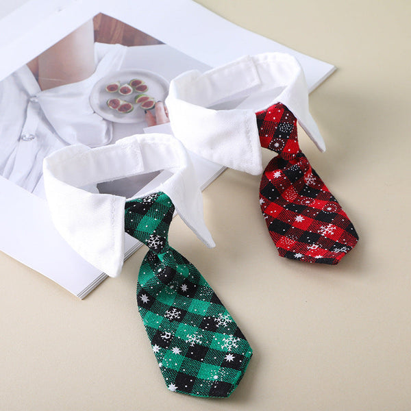 HKM-6878781 Charming Plaid Pet Tie for Stylish Dogs in Various Colors and Sizes