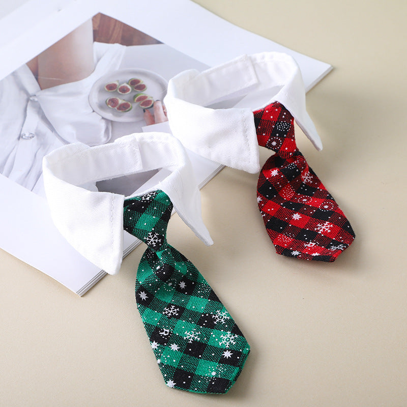 HKM-6878781 Charming Plaid Pet Tie for Stylish Dogs in Various Colors and Sizes