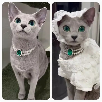 HKM-6879165 Elegant Cat Necklace with Water Drop Pendant in Assorted Styles and Sizes
