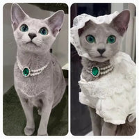 HKM-6879165 Elegant Cat Necklace with Water Drop Pendant in Assorted Styles and Sizes
