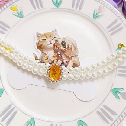 HKM-6879165 Elegant Cat Necklace with Water Drop Pendant in Assorted Styles and Sizes