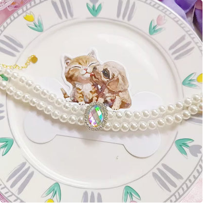 HKM-6879165 Elegant Cat Necklace with Water Drop Pendant in Assorted Styles and Sizes