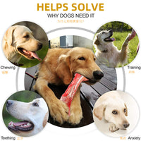 HKM-6881341 Durable Silicone Molar Stick for Dogs - Chewing Simulation Bone for Teething Toys