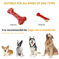 HKM-6881341 Durable Silicone Molar Stick for Dogs - Chewing Simulation Bone for Teething Toys