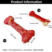 HKM-6881341 Durable Silicone Molar Stick for Dogs - Chewing Simulation Bone for Teething Toys