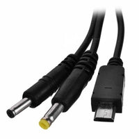 HKM-688147 10-in-1 USB Charging Cable for Various Mobile Phones and Devices, 25.5 cm Length, Black