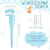 HKM-6882493 Pet Pill Shooter Dispenser for Cats and Dogs - 2 Pack Silicone Syringes with Soft Tip for Easy Medication Administration