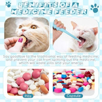 HKM-6882493 Pet Pill Shooter Dispenser for Cats and Dogs - 2 Pack Silicone Syringes with Soft Tip for Easy Medication Administration