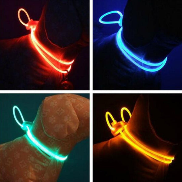 HKM-6884285 Luminous Monochrome Dog Strap Pendant Collar for All Seasons
