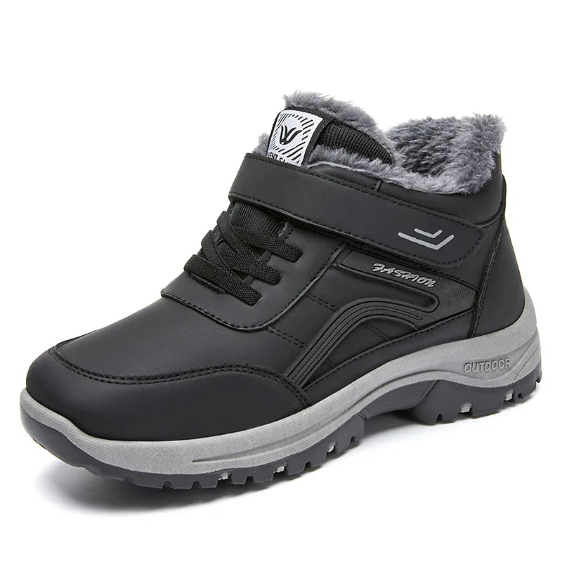 HKM-688467 BM-D-7latest Design Thick Inside Warm Walking Non-slip Waterproof Winter Warm Women's Casual Flat Boots
