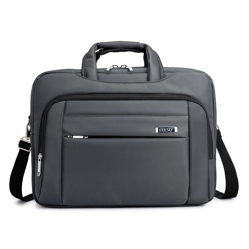 HKM-688467 Executive Black Laptop Bag – Lightweight, Durable, Waterproof, Large Capacity Multipurpose Sleeve