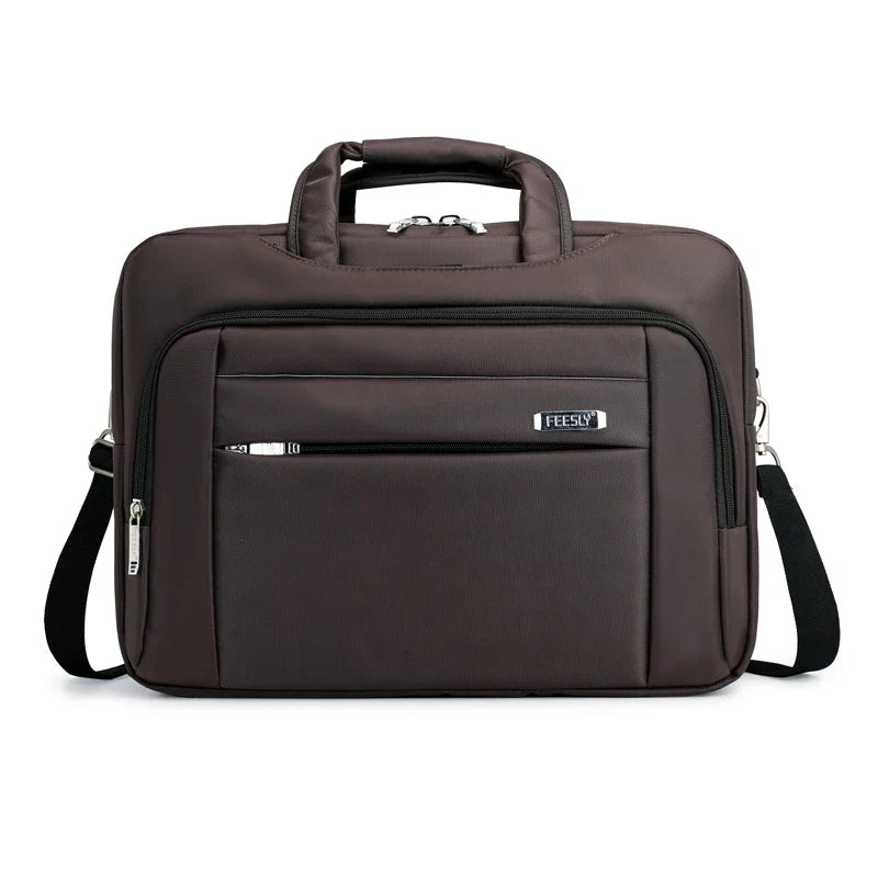 HKM-688467 Executive Black Laptop Bag – Lightweight, Durable, Waterproof, Large Capacity Multipurpose Sleeve