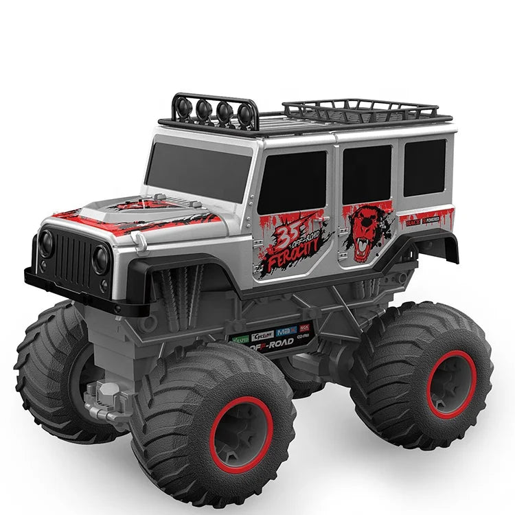 HKM-688595 High Speed 1/16 Scale 4WD Remote Control Monster Stunt Car, Speed 8km/h, Indoor-Outdoor Use