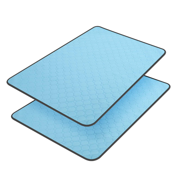 HKM-688595 Washable Waterproof Dog Urine Pad - Non-Slip Training Mat for Puppies and Cats, 89.5 x 59.2 cm, Set of 2