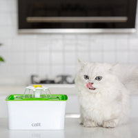 HKM-6888253 Cat Water Fountain with Dual Filtration System - Purifying, Oxygenating, and Flowing Water for Healthy Hydration