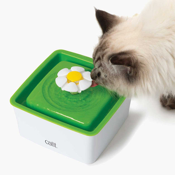 HKM-6888253 Cat Water Fountain with Dual Filtration System - Purifying, Oxygenating, and Flowing Water for Healthy Hydration