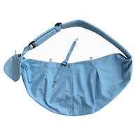HKM-6888509 Foldable Portable Canvas Dog Food Bag and Outdoor Pet Backpack with Comfortable Shoulder Pad