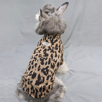 HKM-6888637 Warm Casual Slim Fit Pet Shirt - Brown & Grey Polyester Top