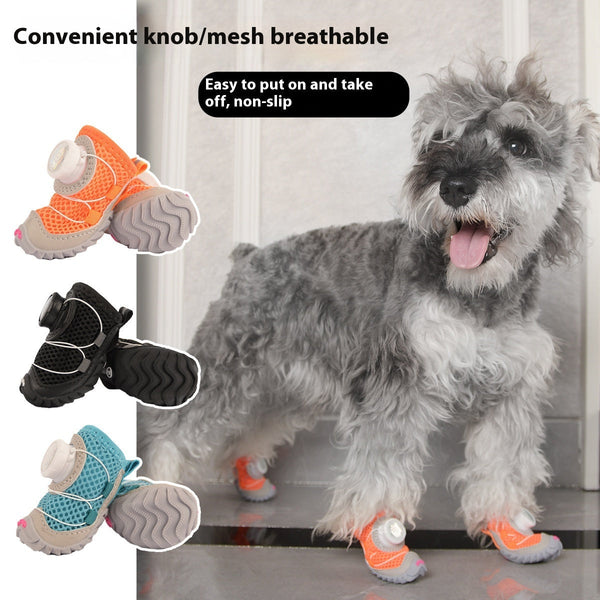 HKM-6888893 Soft Bottom Non-Slip Dog Shoes in Multiple Colors and Sizes for Small Breeds