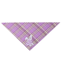 HKM-6889661 Cotton Triangle Towel for Pets with Letter Pattern, Suitable for Neck Circumference 20-42cm