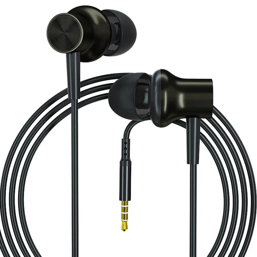 HKM-688979 In-Ear Wired Earphones with Microphone and 3.5mm Jack for Smartphones and Gaming