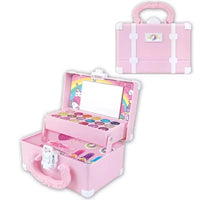 HKM-689043 Girls Real Makeup Kit for Kids - Fun and Creative Playset for Ages 2 to 13