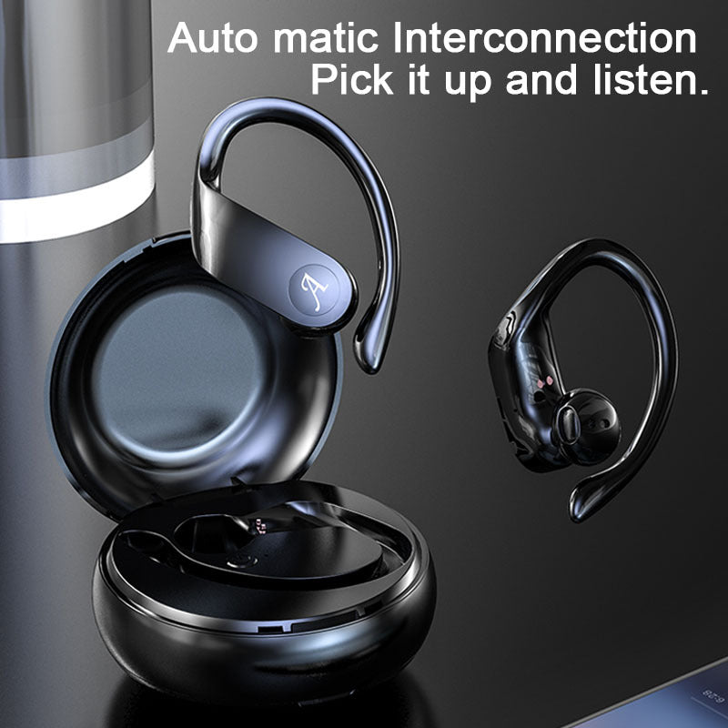 HKM-689107 A15 True Wireless TWS Headset with Bluetooth 5.0, Magnetic Charging, and Sports Earhooks