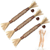 HKM-6892861 Funny Cat Molar Bite Stick Toy – Cotton Thread Pet Chew Stick, Available in Sets of 1, 3, or 5