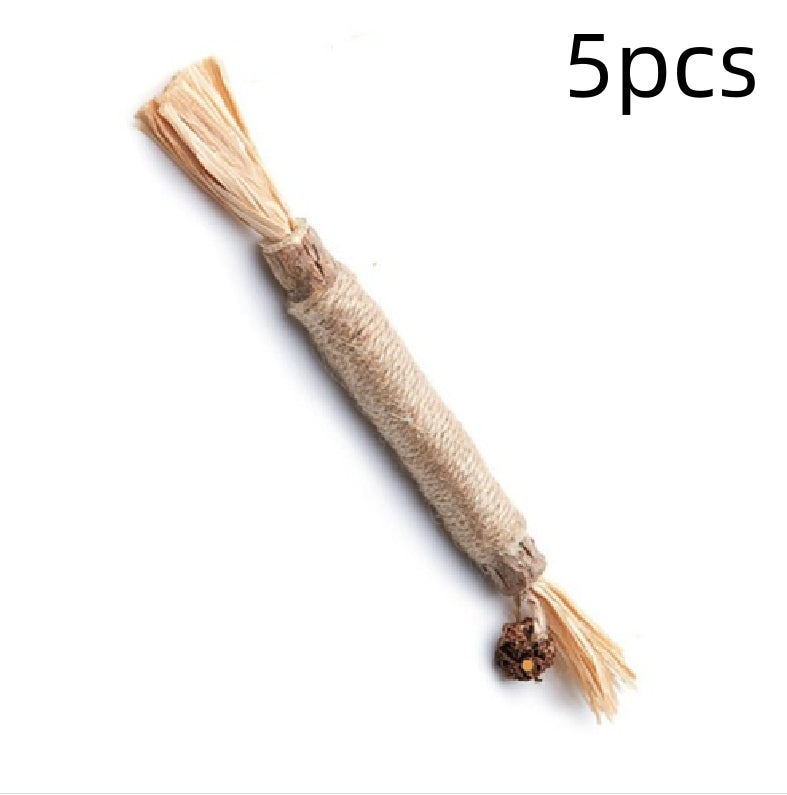 HKM-6892861 Funny Cat Molar Bite Stick Toy – Cotton Thread Pet Chew Stick, Available in Sets of 1, 3, or 5