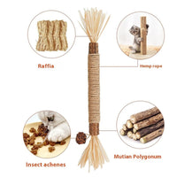 HKM-6892861 Funny Cat Molar Bite Stick Toy – Cotton Thread Pet Chew Stick, Available in Sets of 1, 3, or 5
