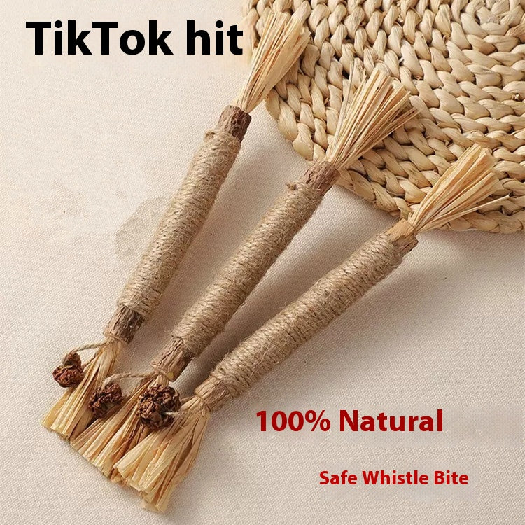 HKM-6892861 Funny Cat Molar Bite Stick Toy – Cotton Thread Pet Chew Stick, Available in Sets of 1, 3, or 5