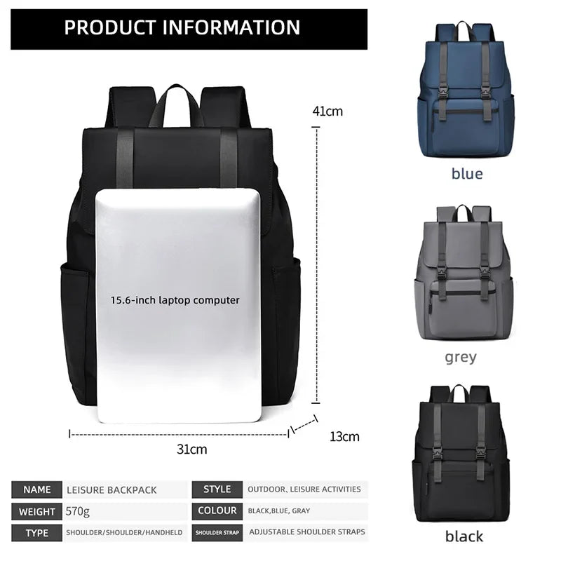 HKM-689299 High Capacity Waterproof Backpack for 17 Inch Laptops - Stylish and Functional Design for Men and Students