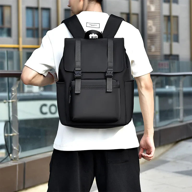 HKM-689299 High Capacity Waterproof Backpack for 17 Inch Laptops - Stylish and Functional Design for Men and Students