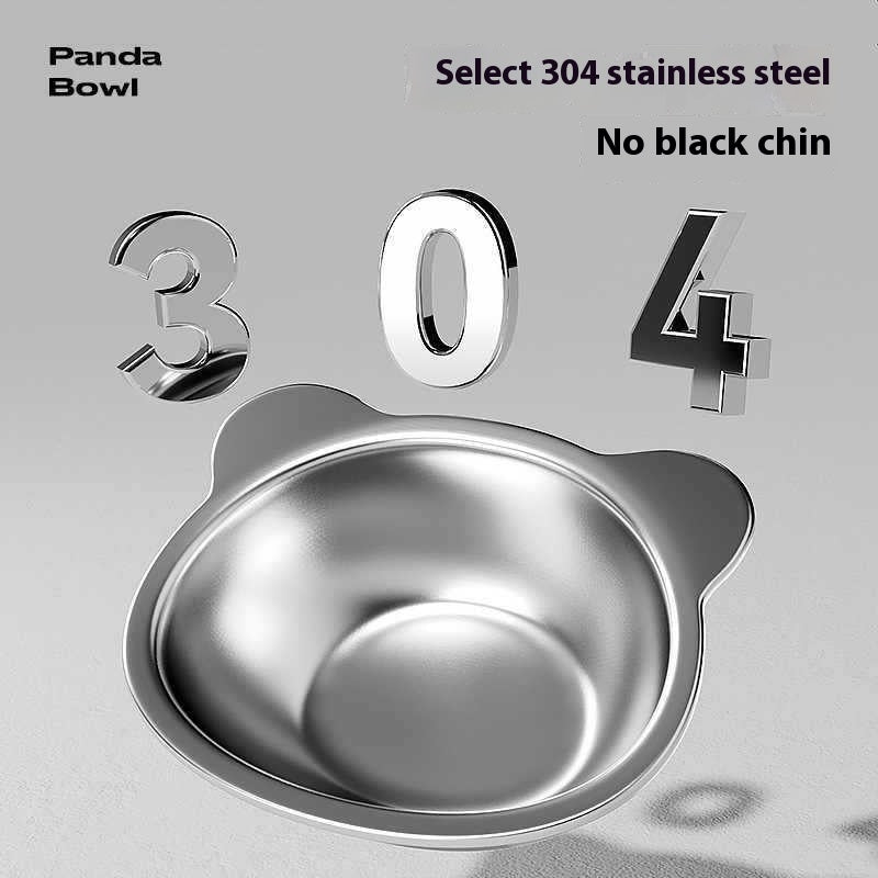 HKM-6894013 Elevated Stainless Steel Cat Water Bowl with Neck Protector Rack